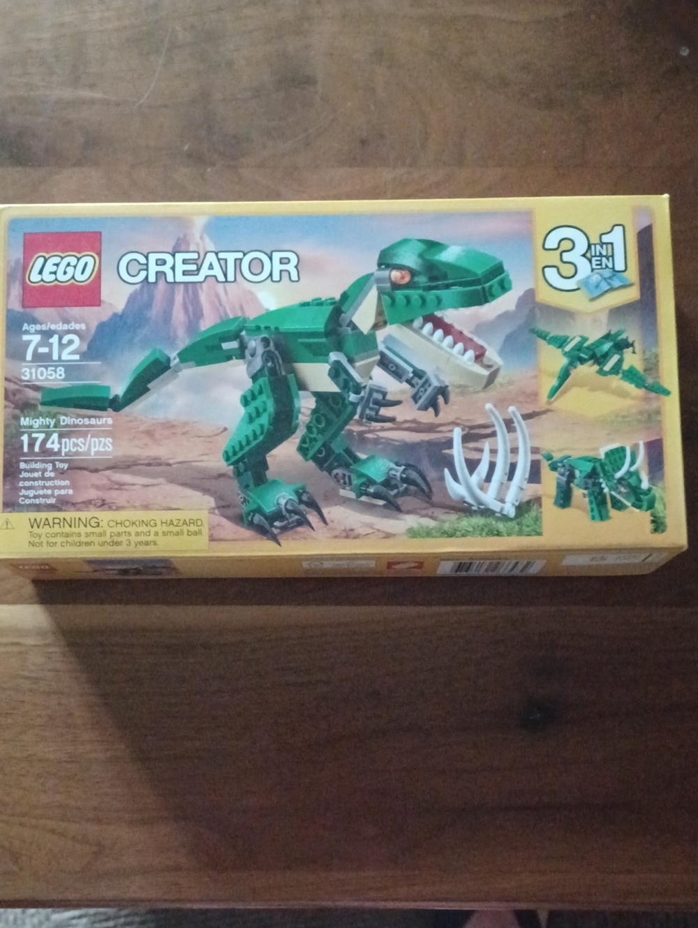 Lego Creator Green T-Rex Dinosaur Building Set with White Bone